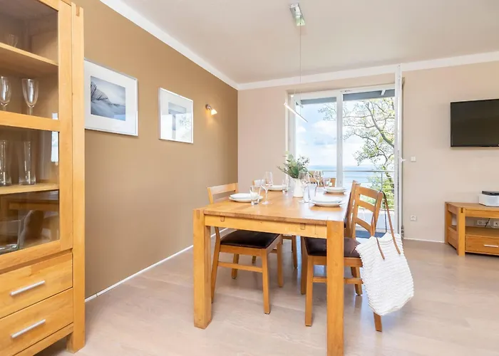 아파트 - Balkon Mit Meerblick, Sauna, Kamin - Suedwarts 사스니츠