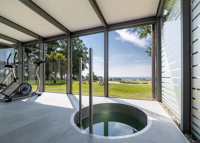 - Balkon Mit Meerblick, Sauna, Kamin - Suedwarts * 사스니츠